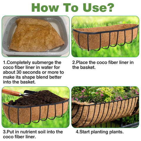 Three-piece liner set provides replacements for ongoing seasonal displays.