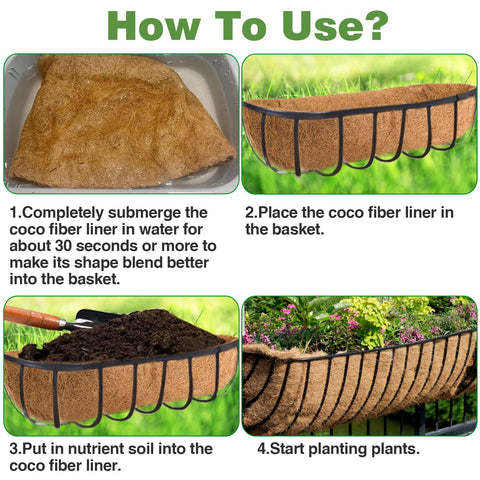 ANPHSIN eco-friendly coconut fiber liner ideal for gardens and weddings.