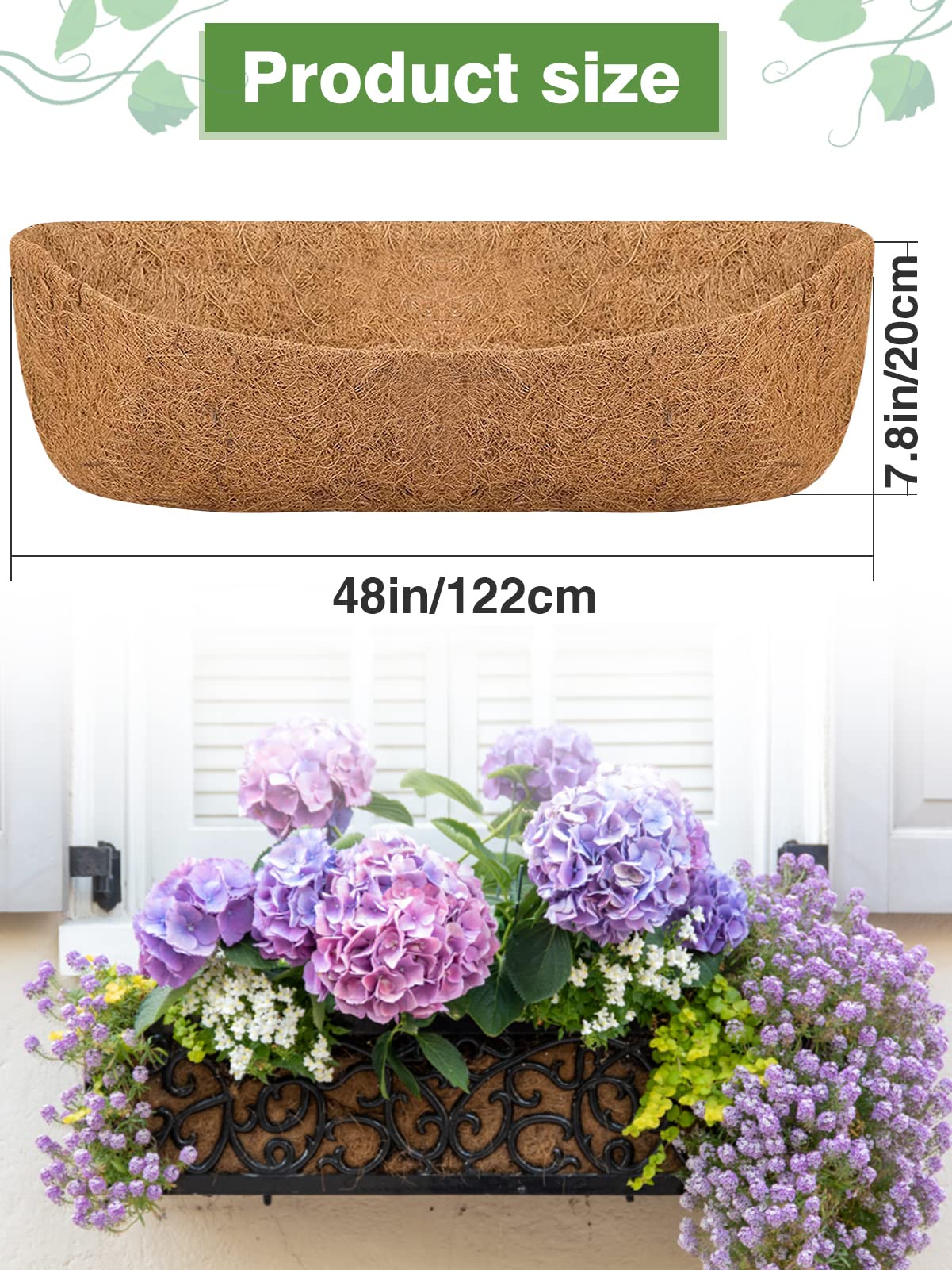 ANPHSIN deck-garden liner suitable for balcony pots with balanced moisture.