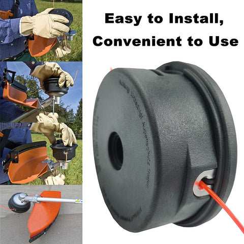 Anpongta 25-2 head clears weeds along edges, walls, and fences.