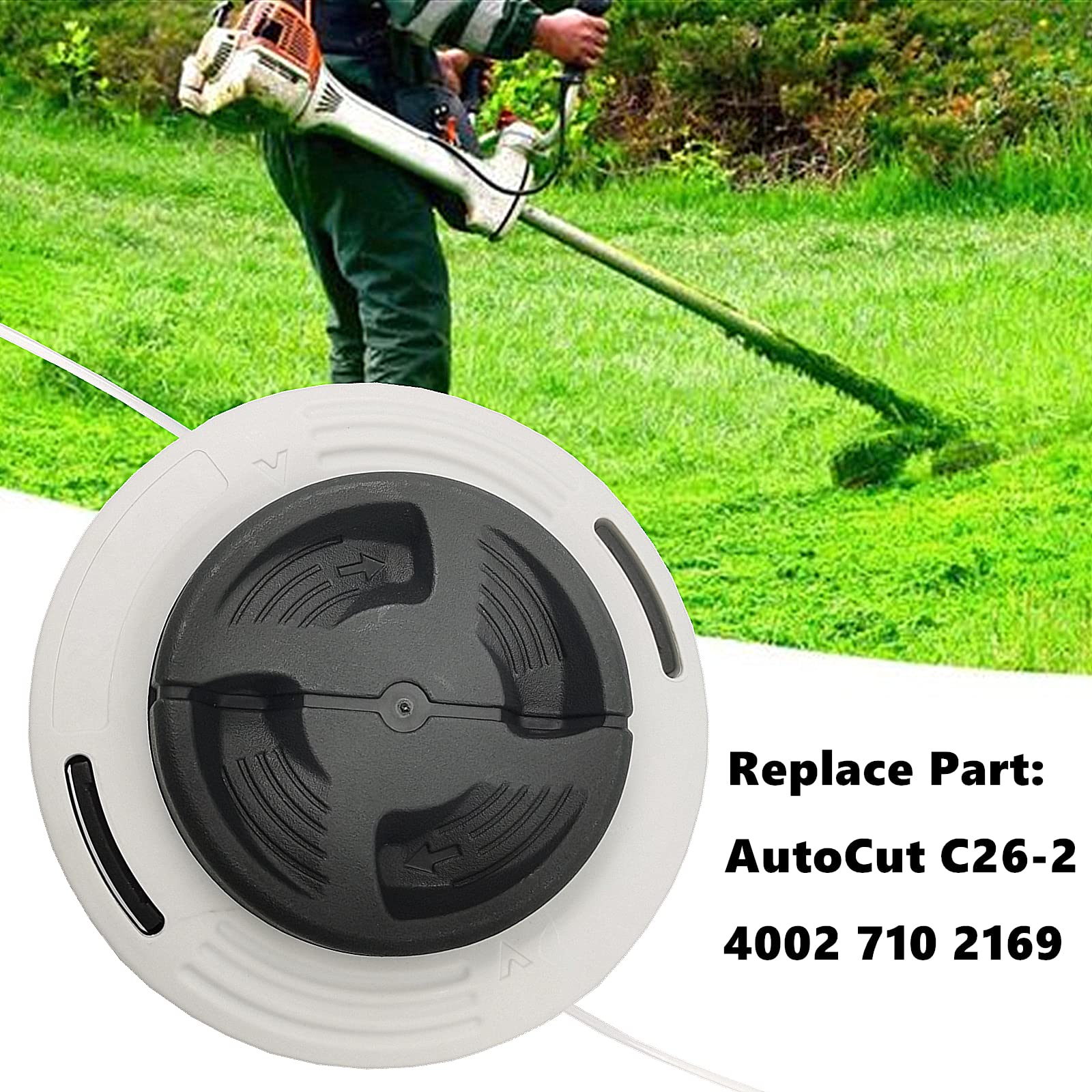 Anpongta C26-2 trimmer head with rugged durable plastic construction