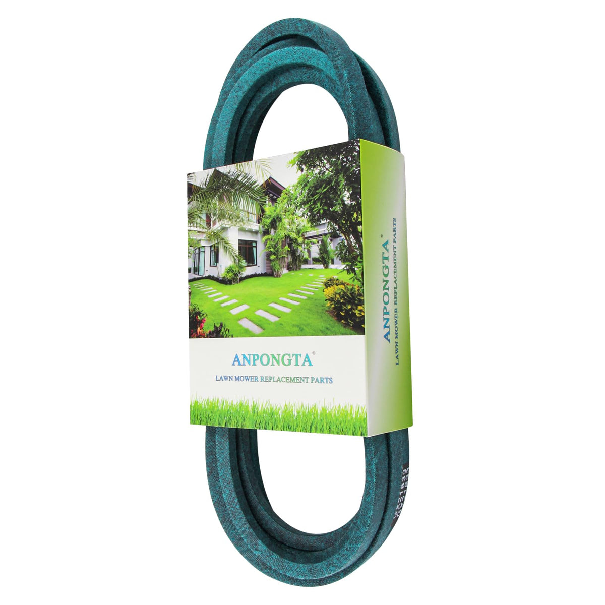 Anpongta GX21833 deck belt closeup highlighting durable Kevlar cord and precise fit.