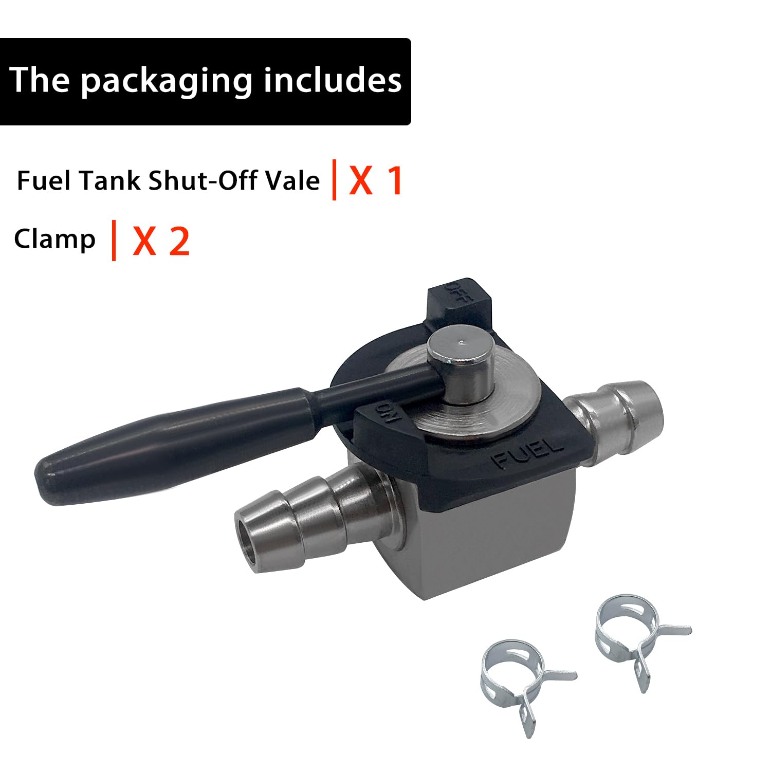 ANPTGHT valve installed on lawn mower enables safe fuel shutoff during routine maintenance.