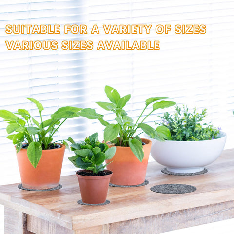Anpuimult felt plant coaster mat 6-inch provides versatile indoor protection.