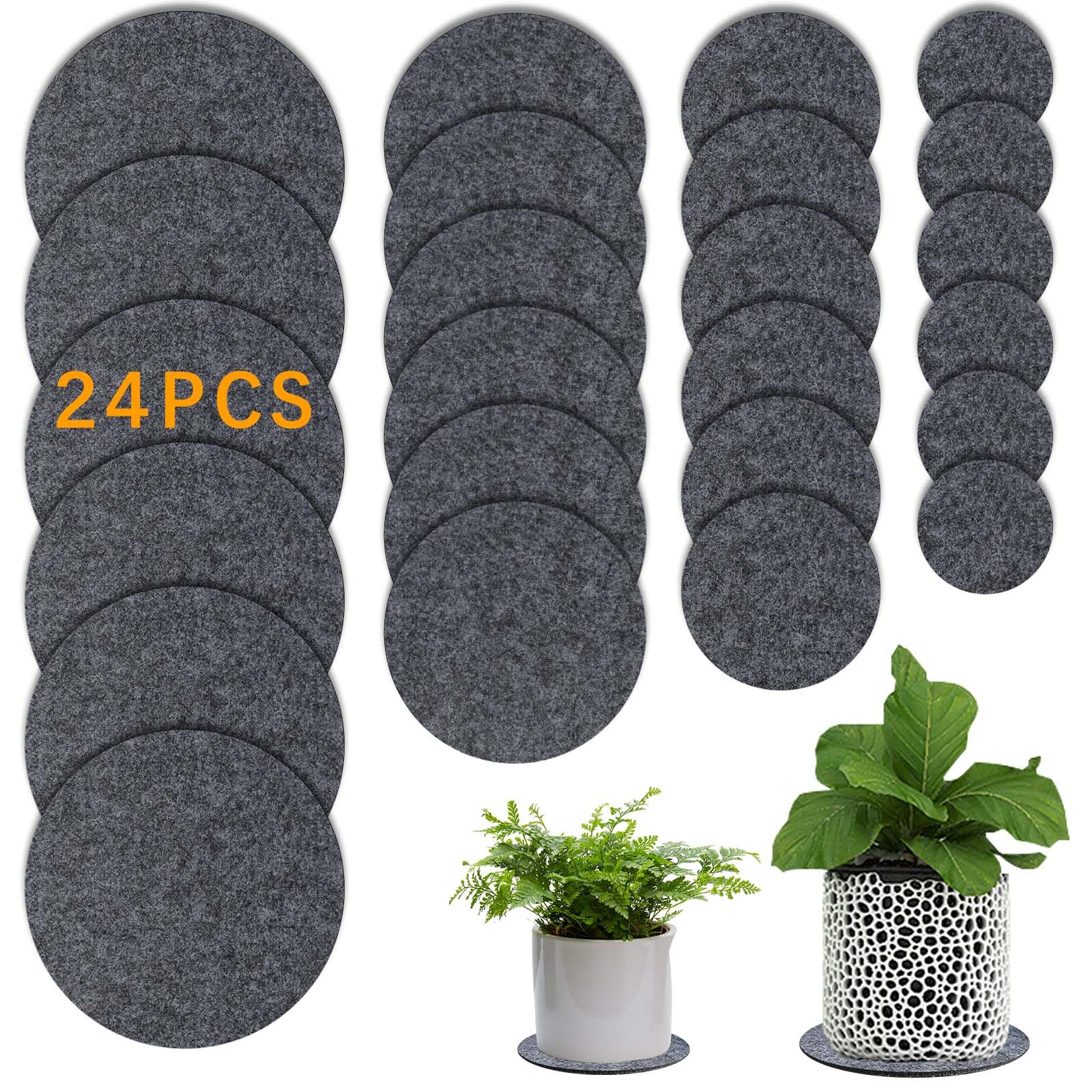 Anpuimult 4-inch absorbent plant coaster protecting floors from moisture drips.