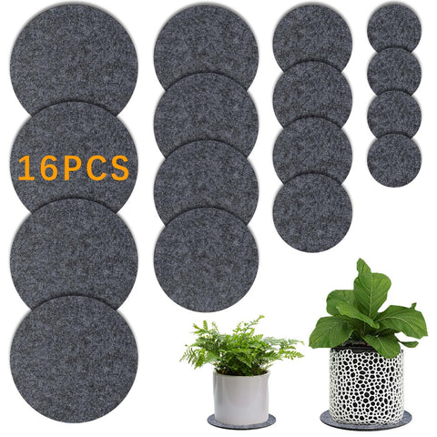 Anpuimult 4-inch round plant coaster protecting surfaces from moisture