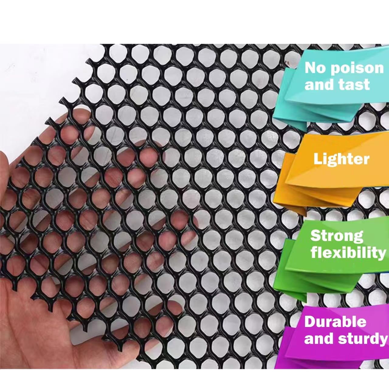 ANPUTWWH anti-gnaw plastic chicken-wire mesh provides safer, chew-resistant fencing for pets and poultry