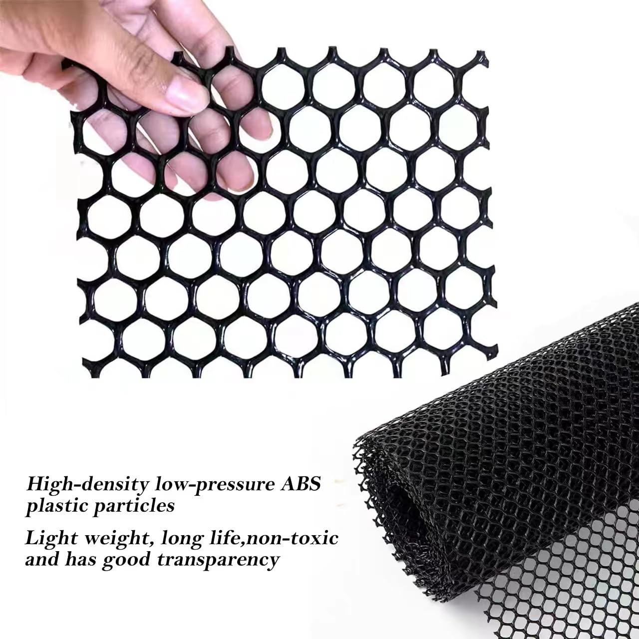 ANPUTWWH durable ABS plastic mesh for long life, lightweight handling, and versatile garden fencing