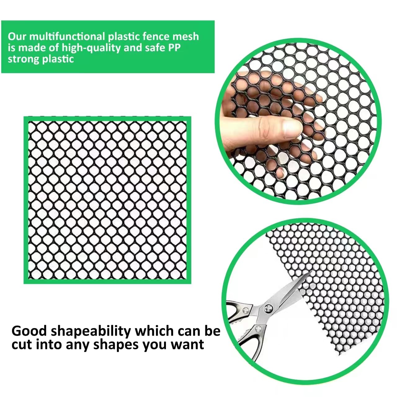 ANPUTWWH floral netting plastic mesh in white provides ornamental coverage and plant protection