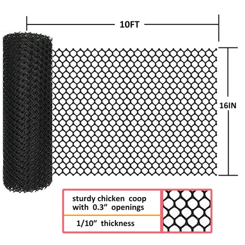 ANPUTWWH plastic chicken wire net in green enables quick, flexible garden protection and easy cutting