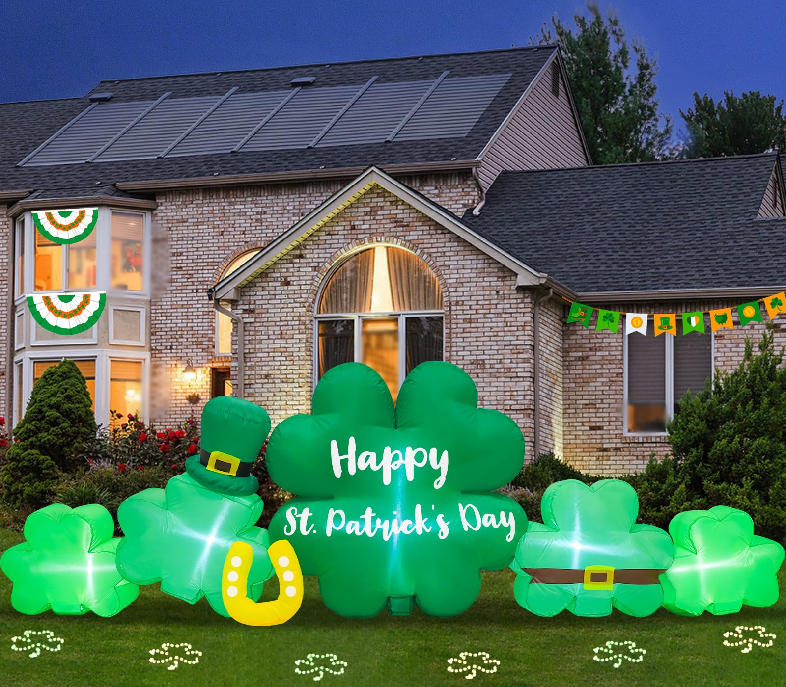 Anroog 9.3ft st patricks inflatable dramatic yard display for celebrations