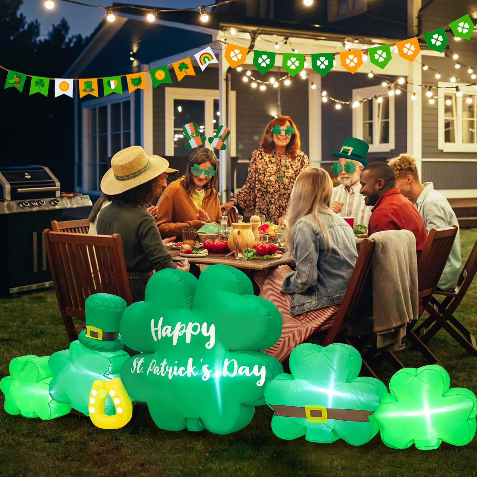 Anroog yard decor st patricks inflatable suitable for garden and doorway