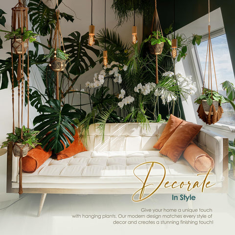 ANROYE double-tier hanger holding small pots securely