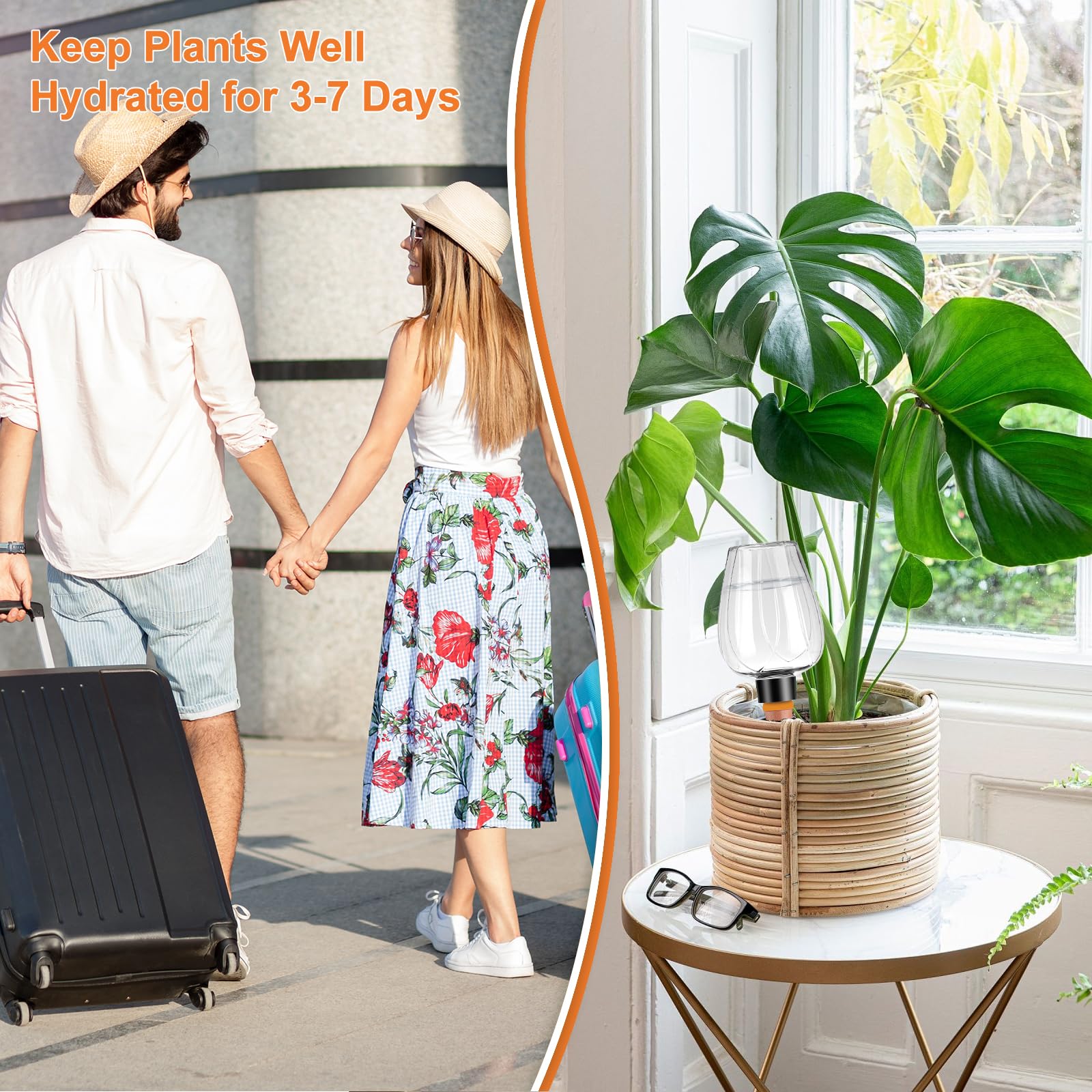Ansberta glass reservoir with 350ml capacity, ideal for days away