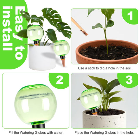 Ansberta globes work indoors or outdoors for flexible plant care.