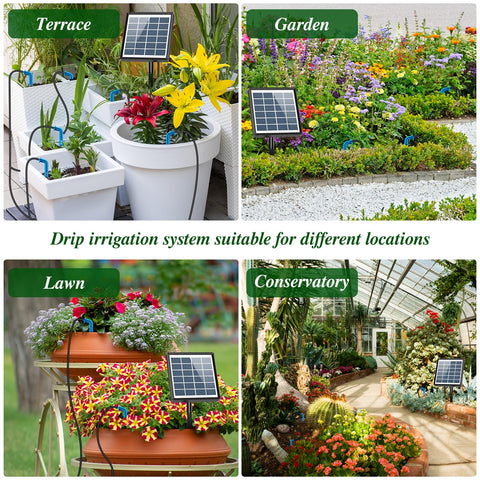 AnseTo Anseto drip heads delivering even watering across pots