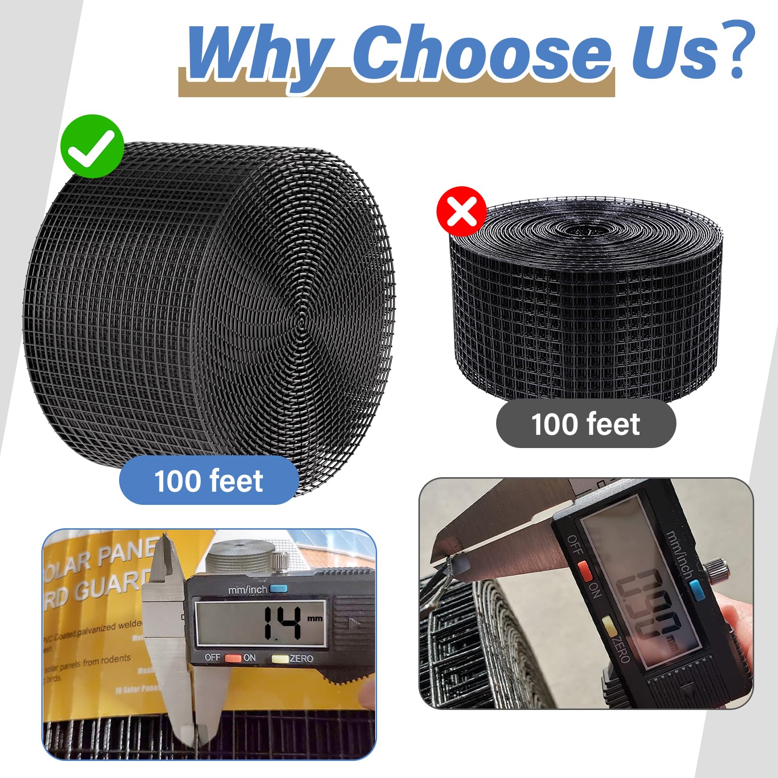 Ansgery half-inch wire mesh deters birds and rodents from accessing critical components.