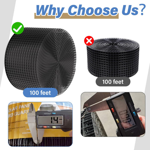 Ansgery half-inch wire mesh deters birds and rodents from accessing critical components.