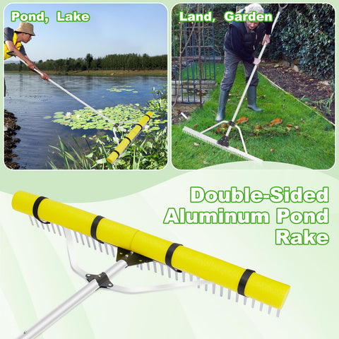Ansgery aluminum head demonstrates rugged durability for weed removal.