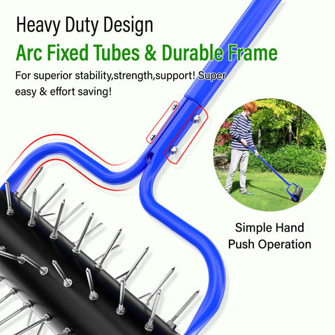 Ansgery U-shaped frame provides stable support during aeration.
