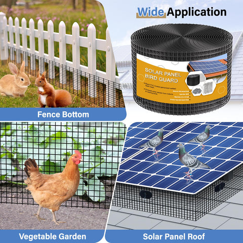 Ansgery versatile mesh serves as a barrier around pipes, boxes, or vents to deter critters.