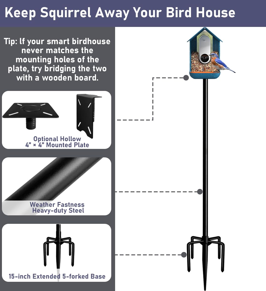 Black lacquer finish gives a sleek look to any garden