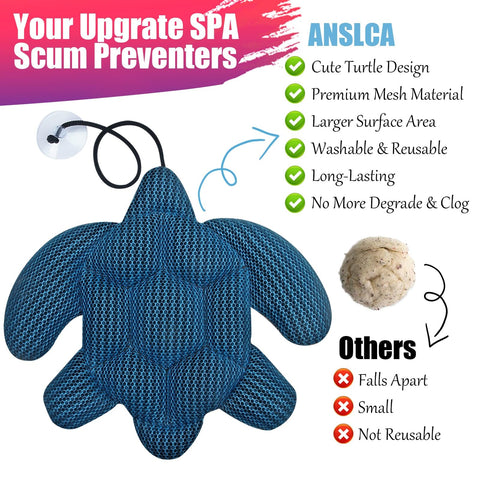 ANSLCA reusable sponge for repeated spa use remains ready after washing.