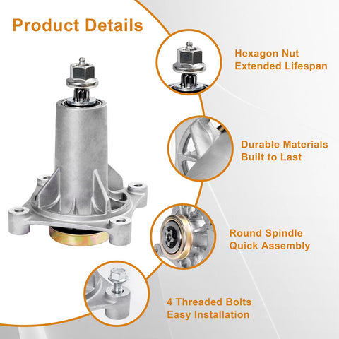 Aluminum alloy spindle construction offers light weight and strength