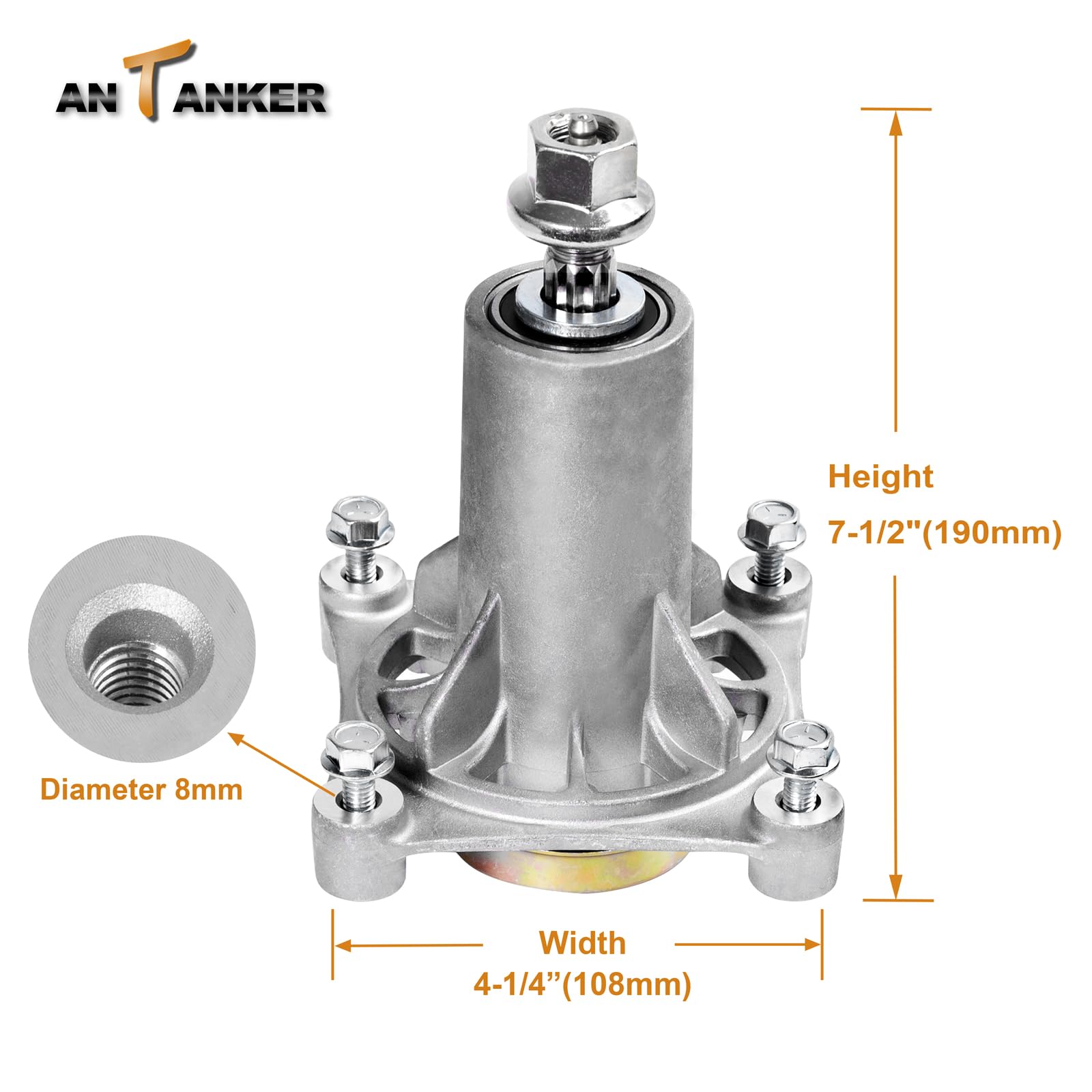Antanker spindle compatibility with Husqvarna and Craftsman models for easy replacement