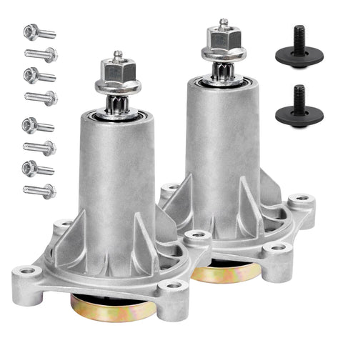 Antanker spindle assembly for YTH22V46 mower deck improves cutting consistency