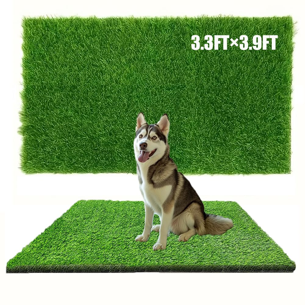 Antenat artificial grass patio 39x47 with ultra-soft blades for a realistic feel.