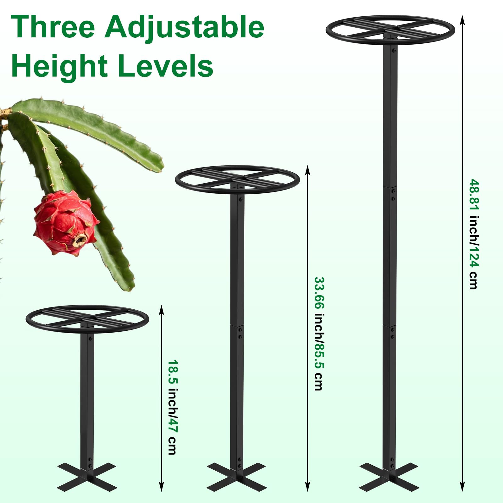 ANTEQI trellis installed indoors keeping potted plants organized