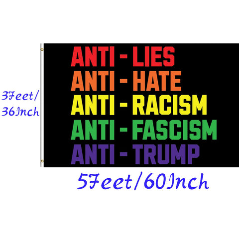 Anti-lies flag fence-yard display suitable for outdoor setups