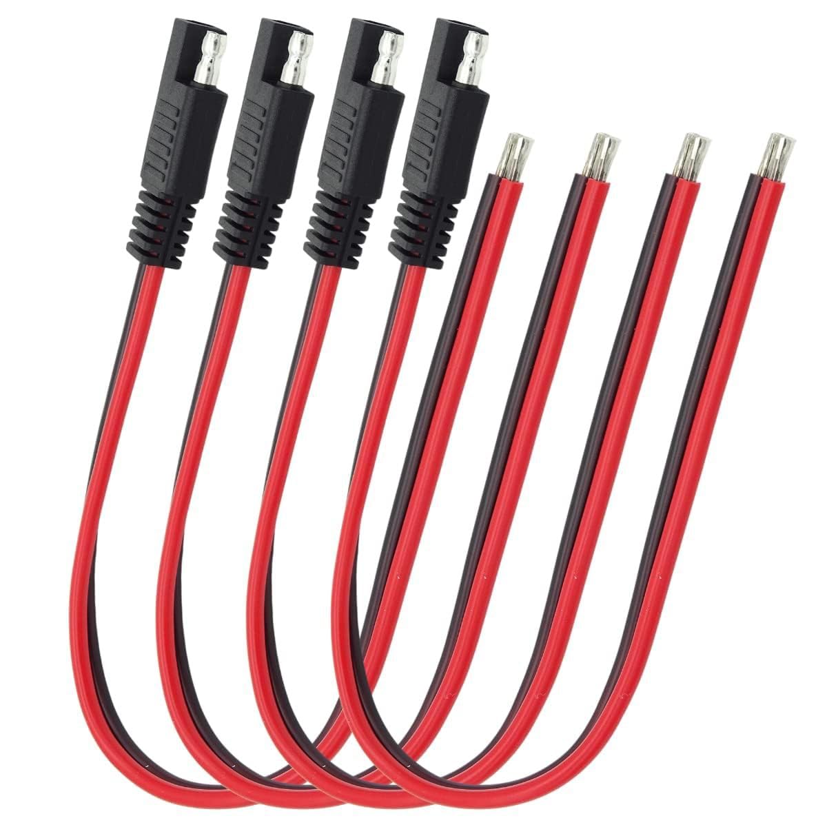 Antianxia SAE 4pc kit laid out for solar and battery connections