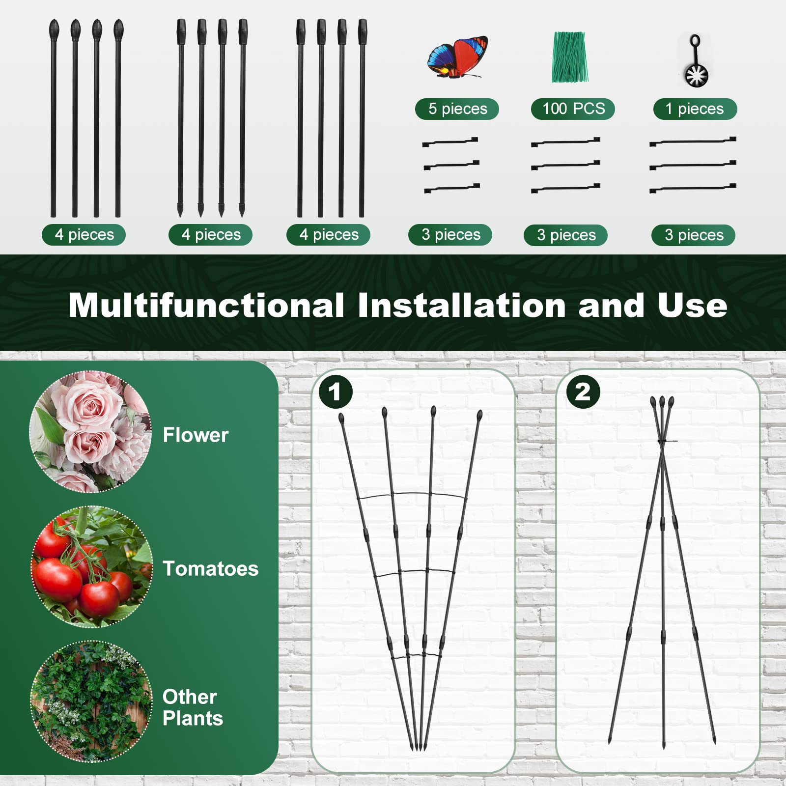 Antizz indoor outdoor plant trellis complements pots and home garden spaces.