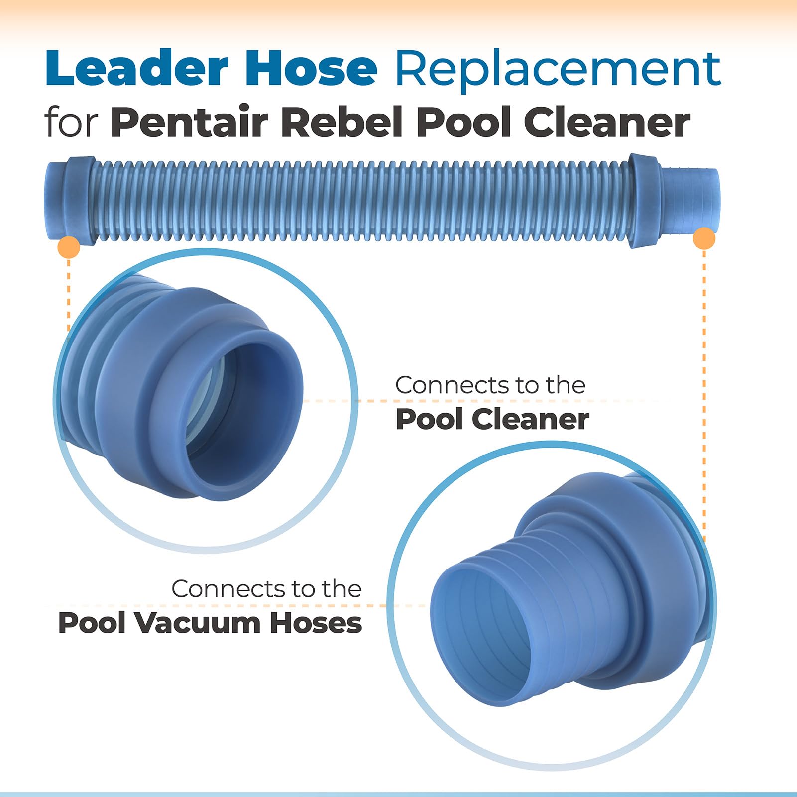 ANTOBLE easy installation with standard pool vacuum hoses.