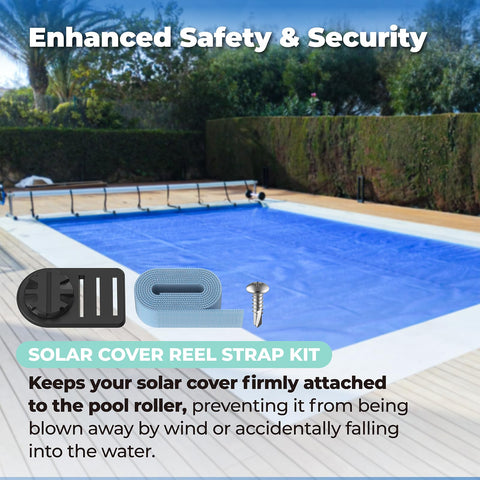 ANTOBLE fasteners streamline rolling and unrolling of solar covers for smoother pool maintenance.