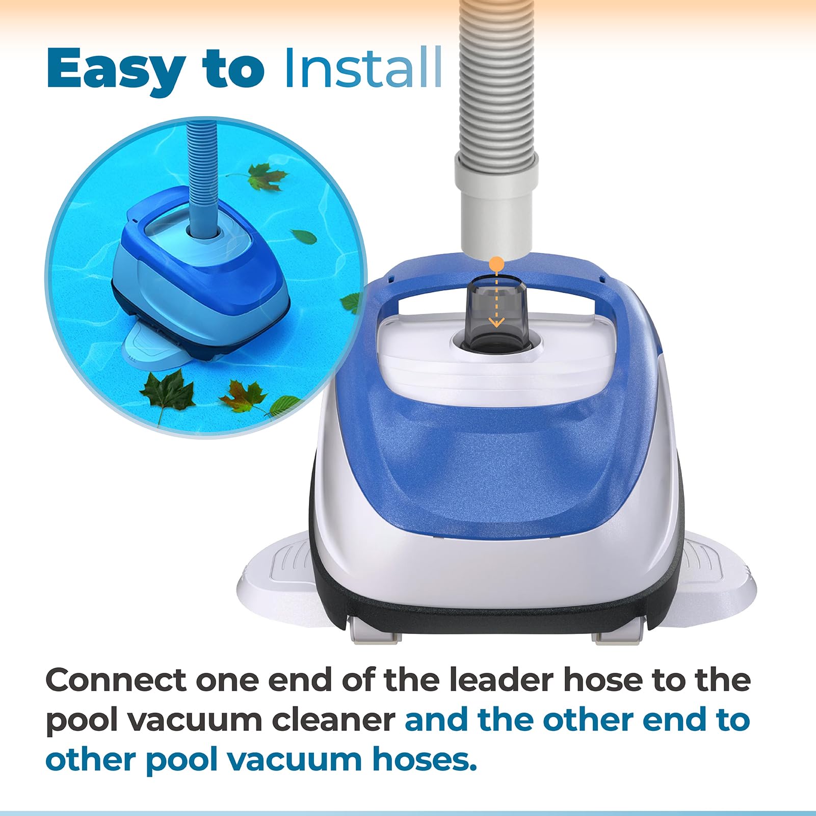 ANTOBLE V532LG easy installation with standard pool hoses