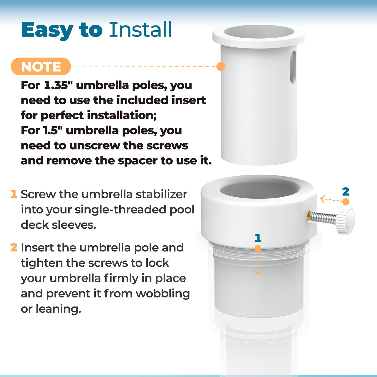 ANTOBLE Waterway and AquaStar compatibility for deck sleeves