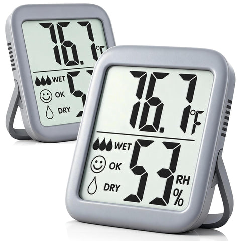 Antonki 2-pack room thermometer with digital display for quick temperature checks