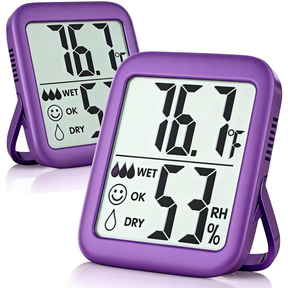 Antonki 2-pack room thermometer with dual sensors for accurate indoor readings.