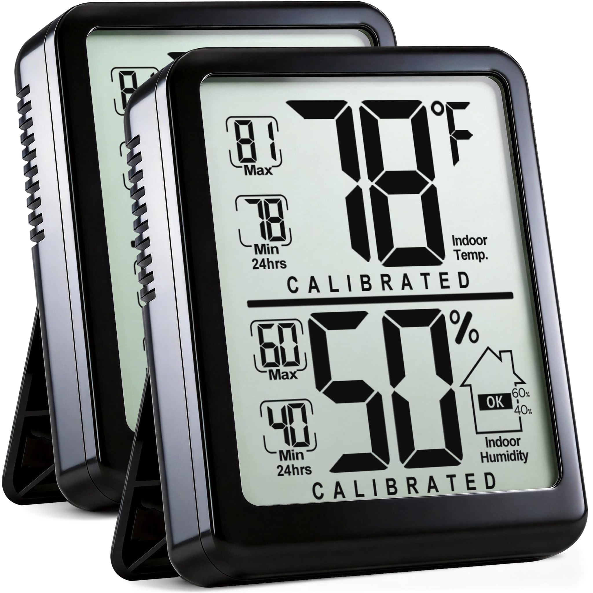 Antonki 2-pack room thermometer shows real-time temperature for comfort decisions