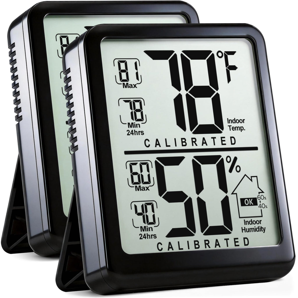 Antonki 2-pack room thermometer shows real-time temperature for comfort decisions