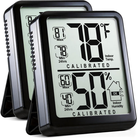 Antonki 2-pack room thermometer shows real-time temperature for comfort decisions
