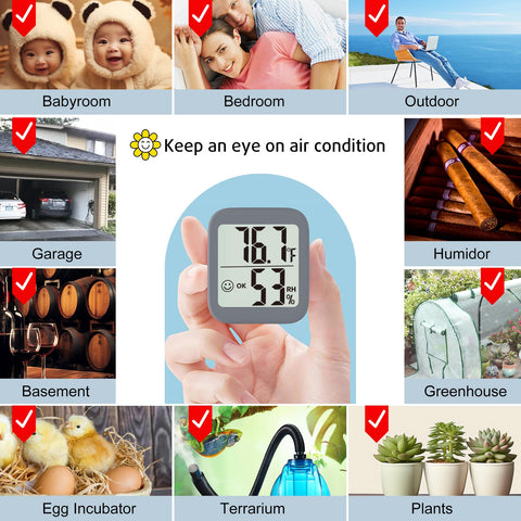 Antonki battery included for long-lasting, ready-to-use monitoring