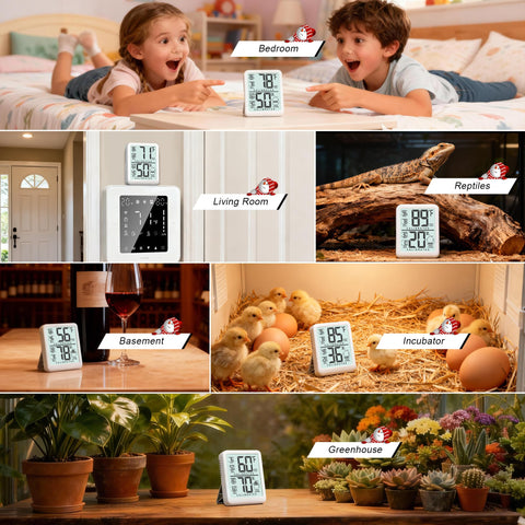 Antonki humidity icon indicators simplify reading at a glance for quick comfort checks.
