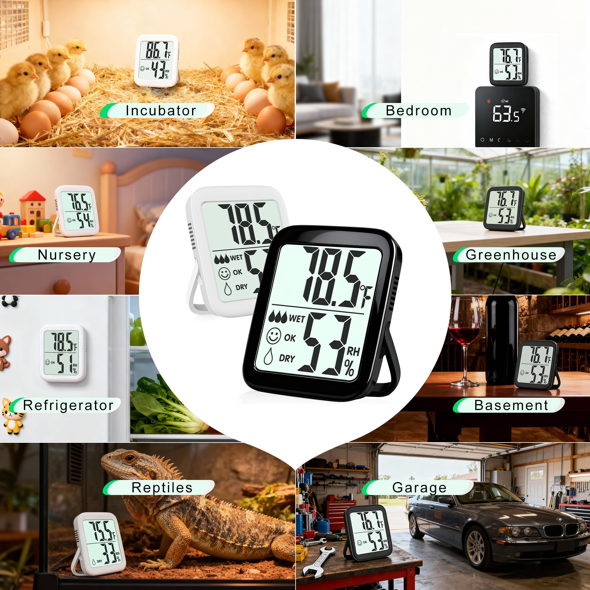 Antonki large LCD screen provides easy reading from any angle.
