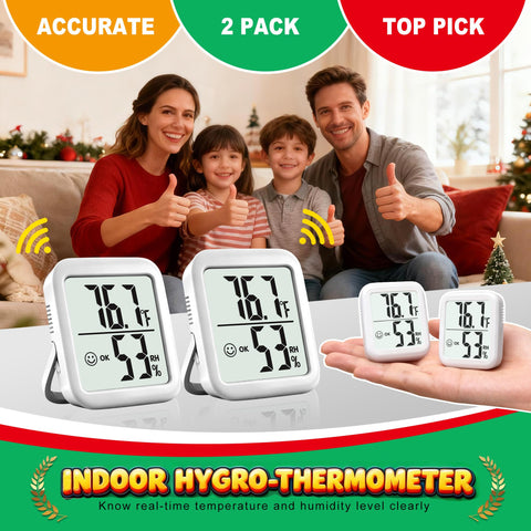 Antonki ideal for nursery or bedroom environmental monitoring.