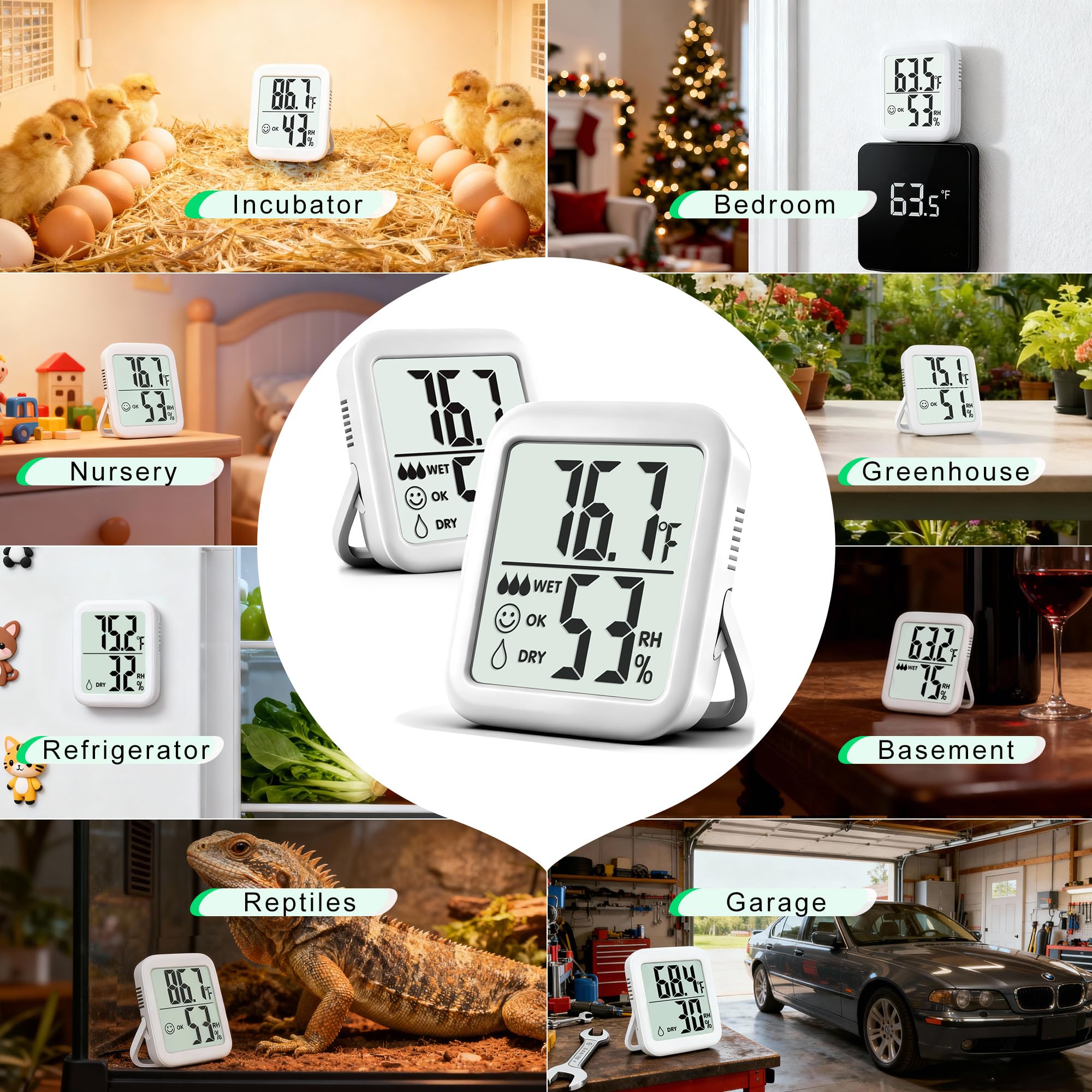 Antonki separate temp and humidity sensors improve reading accuracy.