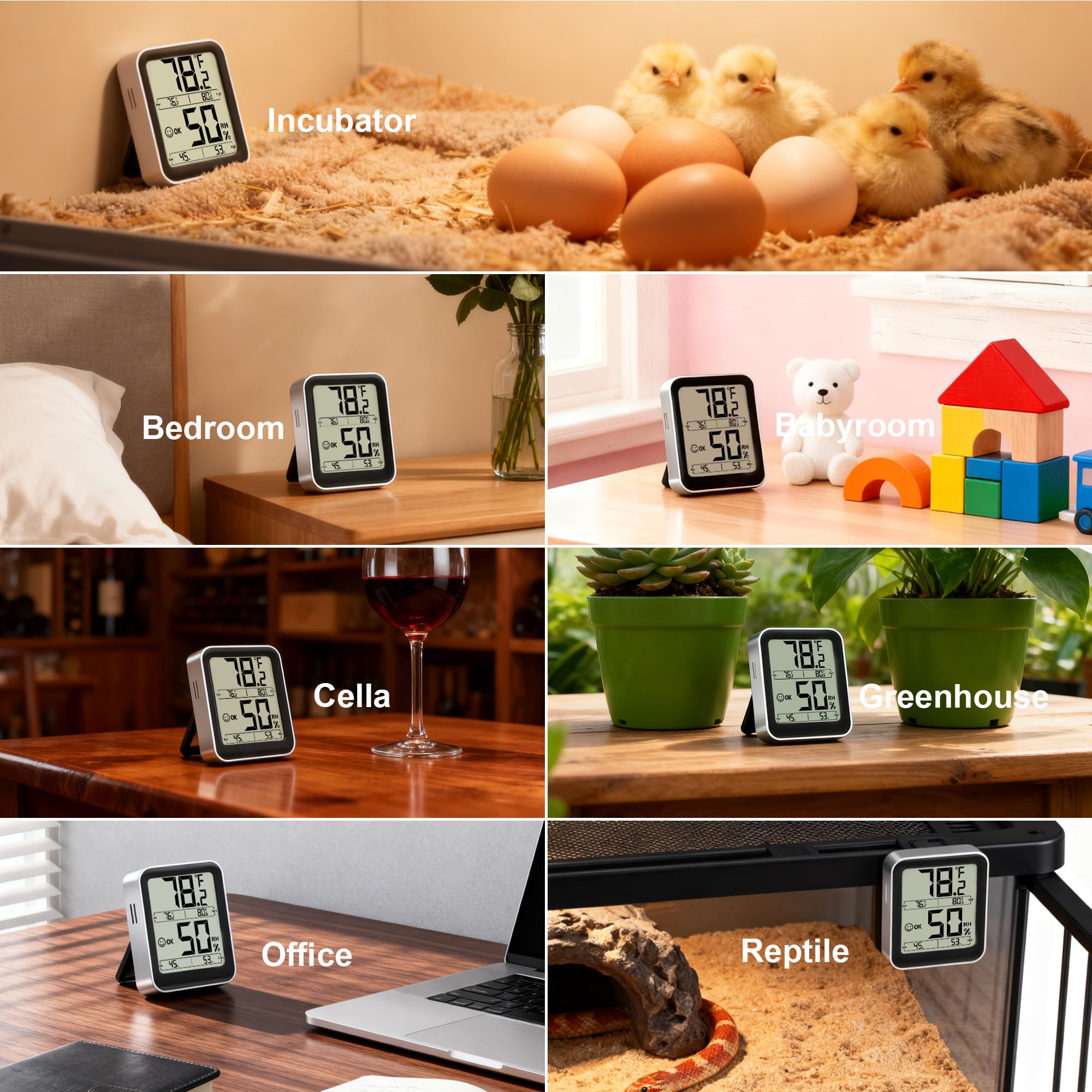 Antonki tabletop and magnetic-back design allows flexible placement.